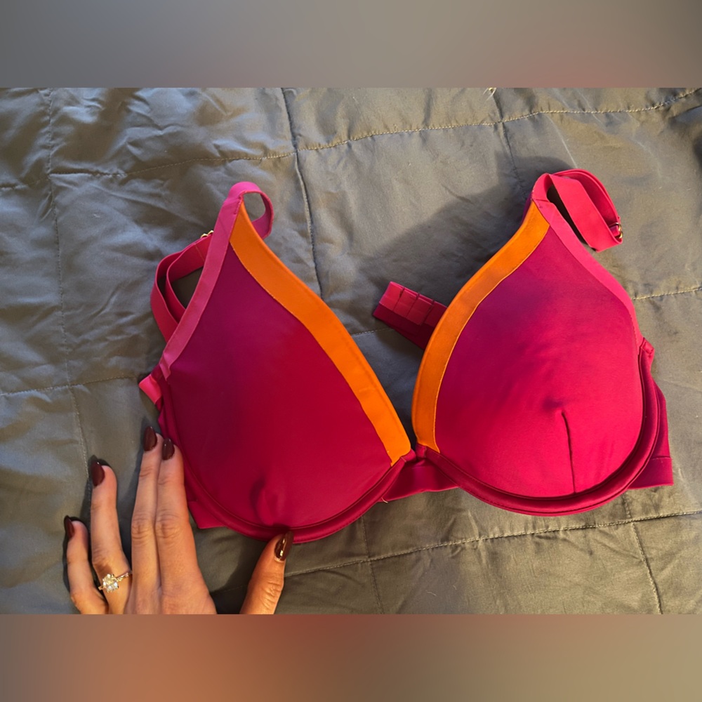Summersalt hibiscus color block top